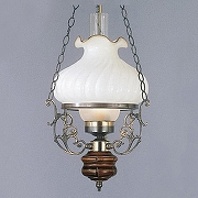 Подвесной светильник Reccagni Angelo 2442 L 2442 M цвет плафона/подвески Белый, Прозрачный, цвет арматуры Бронза, Коричневый