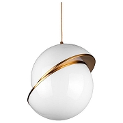 Подвесной светильник L'Arte Luce L24761 цвет плафона/подвески Белый, цвет арматуры Латунь-1