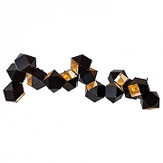 Подвесной светильник L'Arte Luce L31208 цвет плафона/подвески Черный, Золото, цвет арматуры Черный