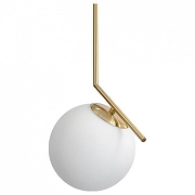 Подвесной светильник L'Arte Luce L33261 цвет плафона/подвески Белый, цвет арматуры Бронза-1