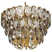 Подвесной светильник L'Arte Luce L35820 цвет плафона/подвески Светло-серый, цвет арматуры Золото-2