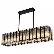 Светильник на штанге iLamp Panorama L4688-91 MBK цвет плафона/подвески Прозрачный, цвет арматуры Черный