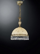 Подвесной светильник Reccagni Angelo 6206 L 6206/28 цвет плафона/подвески Бежевый, Прозрачный, цвет арматуры Бронза