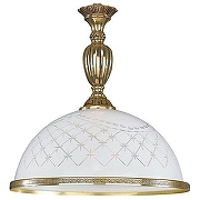 Подвесной светильник Reccagni Angelo 7102 L 7102/28 цвет плафона/подвески Белый, цвет арматуры Латунь