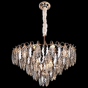 Подвесной светильник L'Arte Luce L92514.92 цвет плафона/подвески Светло-серый, Прозрачный, цвет арматуры Золото-1