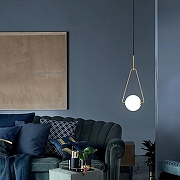 Подвесной светильник Imperiumloft LAVALIERE LAVALIERE01 цвет плафона/подвески Белый, цвет арматуры Золото-15