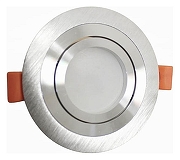 Встраиваемый светильник LUMINA DECO Duka LDC 8062-D90 SL цвет Серебро-1