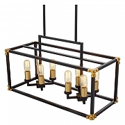 Подвесной светильник LUMINA DECO Waldorf LDP 1140-8 BK+MD цвет Черный-5