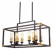 Подвесной светильник LUMINA DECO Waldorf LDP 1140-8 BK+MD цвет Черный-6