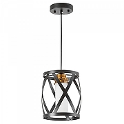 Подвесной светильник LUMINA DECO ASTILA LDP 1242-1 BK+MD цвет плафона/подвески Белый, цвет арматуры Черный-3