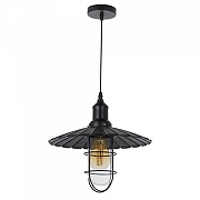 Подвесной светильник LUMINA DECO LDP 6015 BK цвет плафона/подвески Черный, цвет арматуры Черный-1