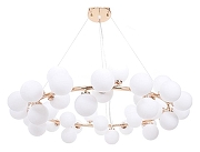 Подвесной светильник LUMINA DECO Marsiada LDP 6033-40 GD цвет плафона/подвески Белый, цвет арматуры Золото-2