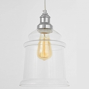 Подвесной светильник LUMINA DECO Moletti LDP 6844-1 CHR+PR цвет плафона/подвески Прозрачный, цвет арматуры Хром