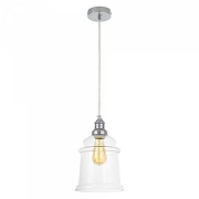 Подвесной светильник LUMINA DECO Moletti LDP 6844-1 CHR+PR цвет плафона/подвески Прозрачный, цвет арматуры Хром-1