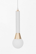 Подвесной светильник LUMINA DECO Folino LDP 7012-1B WT+GD цвет плафона/подвески Белый, цвет арматуры Белый-1