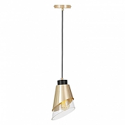 Подвесной светильник LUMINA DECO Fabro LDP 7013-1 F.GD+PR цвет плафона/подвески Белый, цвет арматуры Золото-2