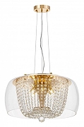 Подвесной светильник LUMINA DECO Disposa LDP 7018-500 PR+F.GD цвет плафона/подвески Прозрачный, цвет арматуры Золото-2