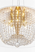 Подвесной светильник LUMINA DECO Disposa LDP 7018-500 PR+F.GD цвет плафона/подвески Прозрачный, цвет арматуры Золото-4