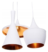 Подвесной светильник LUMINA DECO Foggi LDP 7712-3 WT цвет плафона/подвески Белый, Золото, цвет арматуры Белый-1