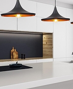 Подвесной светильник LUMINA DECO Foggi LDP 7712-C BK цвет плафона/подвески Золото, Черный, цвет арматуры Черный-4