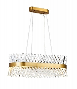 Подвесной светильник LUMINA DECO Ringletti LDP 8016-800-PR MD цвет плафона/подвески Прозрачный, цвет арматуры Бронза-1