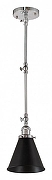 Светильник на штанге LUMINA DECO RUBI LDP B007 CHR+BK цвет плафона/подвески Черный, цвет арматуры Хром-2