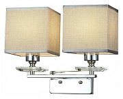 Бра LUMINA DECO Liniano LDW 17100-2 CHR цвет плафона/подвески Серый, цвет арматуры Прозрачный, Хром