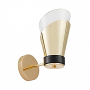 Бра LUMINA DECO Fabro LDW 7013-1 F.GD+PR цвет плафона/подвески Золото, Прозрачный, цвет арматуры Золото-1