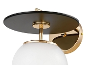 Бра LUMINA DECO Dalton LDW 7014-1 GD+BK цвет плафона/подвески Белый, цвет арматуры Золото-3