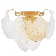 Накладной светильник LUMINA DECO MONTINA LDW 7043-2 F.GD цвет плафона/подвески Прозрачный, Оранжевый, цвет арматуры Золото-1