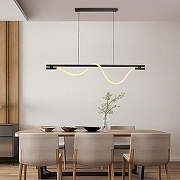 Подвесной светильник LIGHTERA Tura LE103L-160B WIFI цвет плафона/подвески Белый, цвет арматуры Черный-2