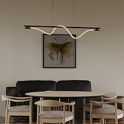 Подвесной светильник LIGHTERA Tura LE103L-160B WIFI цвет плафона/подвески Белый, цвет арматуры Черный-3