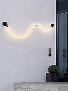 Накладной светильник LIGHTERA Tura LE103W-158BB STAINLESS цвет плафона/подвески Белый, цвет арматуры Черный-10