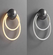 Бра LIGHTERA Tura LE103W-47BB STAINLESS цвет плафона/подвески Белый, цвет арматуры Черный-1