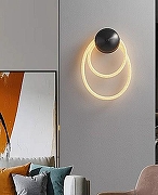 Бра LIGHTERA Tura LE103W-47BB STAINLESS цвет плафона/подвески Белый, цвет арматуры Черный-3