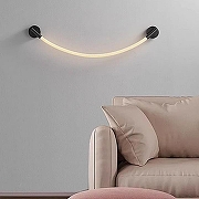 Накладной светильник LIGHTERA Tura LE103W-93BB STAINLESS цвет плафона/подвески Белый, цвет арматуры Черный-9