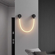 Накладной светильник LIGHTERA Tura LE103W-93BB STAINLESS цвет плафона/подвески Белый, цвет арматуры Черный-10