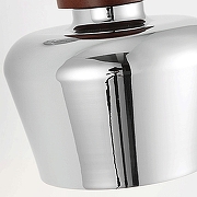 Подвесной светильник LIGHTERA Guaviare LE105L-15C цвет плафона/подвески Коричневый, Хром, цвет арматуры Хром-3