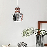 Подвесной светильник LIGHTERA Guaviare LE105L-15C цвет плафона/подвески Коричневый, Хром, цвет арматуры Хром-4