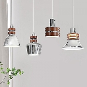 Подвесной светильник LIGHTERA Guaviare LE105L-17C цвет плафона/подвески Коричневый, Хром, цвет арматуры Хром-1