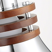 Подвесной светильник LIGHTERA Guaviare LE105L-17C цвет плафона/подвески Коричневый, Хром, цвет арматуры Хром-3