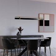 Подвесной светильник LIGHTERA Omolon LE108L-100B WIFI цвет плафона/подвески Золото, Черный, цвет арматуры Черный-6