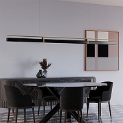 Подвесной светильник LIGHTERA Omolon LE108L-200B WIFI цвет плафона/подвески Золото, Черный, цвет арматуры Черный-6