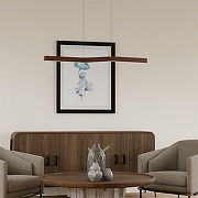 Подвесной светильник LIGHTERA Canzas LE109L-120T WIFI цвет плафона/подвески Коричневый, цвет арматуры Коричневый-9