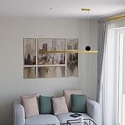 Подвесной светильник LIGHTERA Manitoba LE111L-88GB WIFI COPPER цвет плафона/подвески Золото, цвет арматуры Золото-8