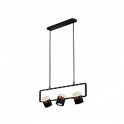 Подвесной светильник LIGHTERA Rudolf LE114L-3B SMART цвет плафона/подвески Белый, Золото, Черный, цвет арматуры Черный-1