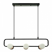 Подвесной светильник LIGHTERA Rudolf LE114L-3B SMART цвет плафона/подвески Белый, Золото, Черный, цвет арматуры Черный-3