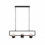 Подвесной светильник LIGHTERA Rudolf LE114L-3B SMART цвет плафона/подвески Белый, Золото, Черный, цвет арматуры Черный-5