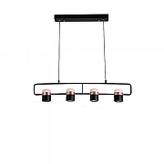 Подвесной светильник LIGHTERA Rudolf LE114L-4B SMART цвет плафона/подвески Белый, Золото, Черный, цвет арматуры Черный-3