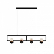 Подвесной светильник LIGHTERA Rudolf LE114L-4B SMART цвет плафона/подвески Белый, Золото, Черный, цвет арматуры Черный-5